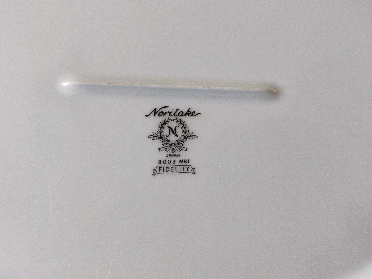Noritake Fidelity Serving Platter Blue White Flowers Platinum Trim 13.75″