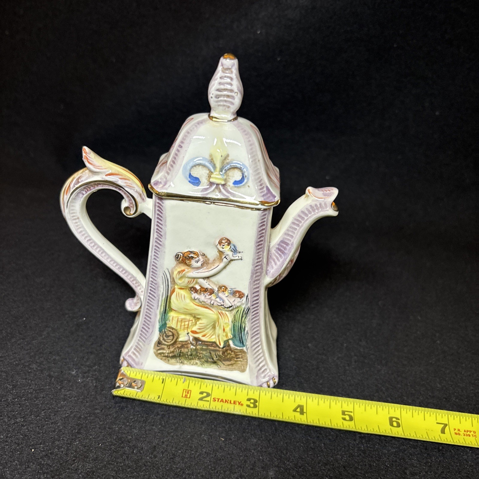 27 Pc R Capodimonte Italy Cherub Demitasse Espresso Tea Coffee Set