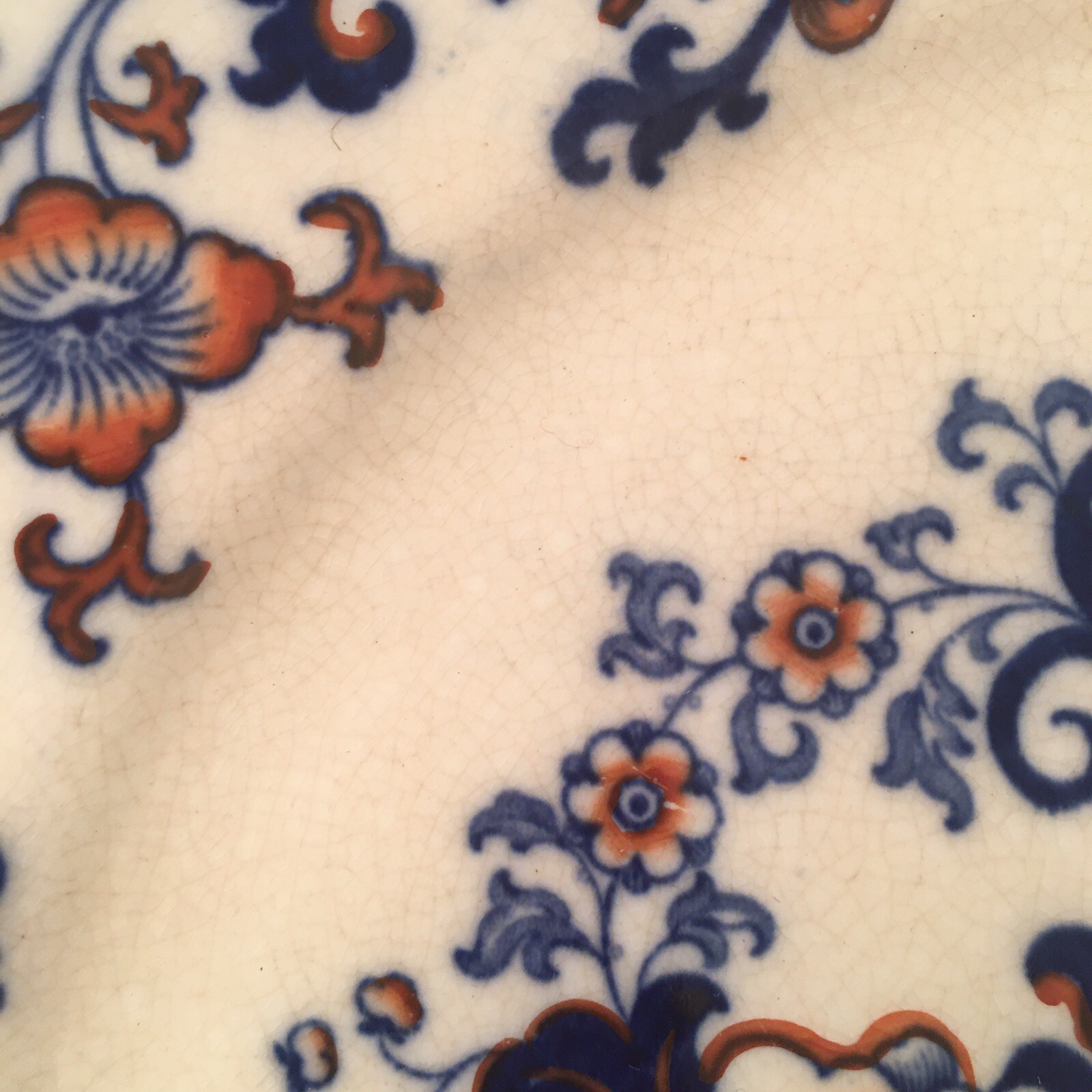 Royal Doulton POLYCHROME FLOW BLUE 10 1/4”Plate NANKIN Burslem Beautiful!