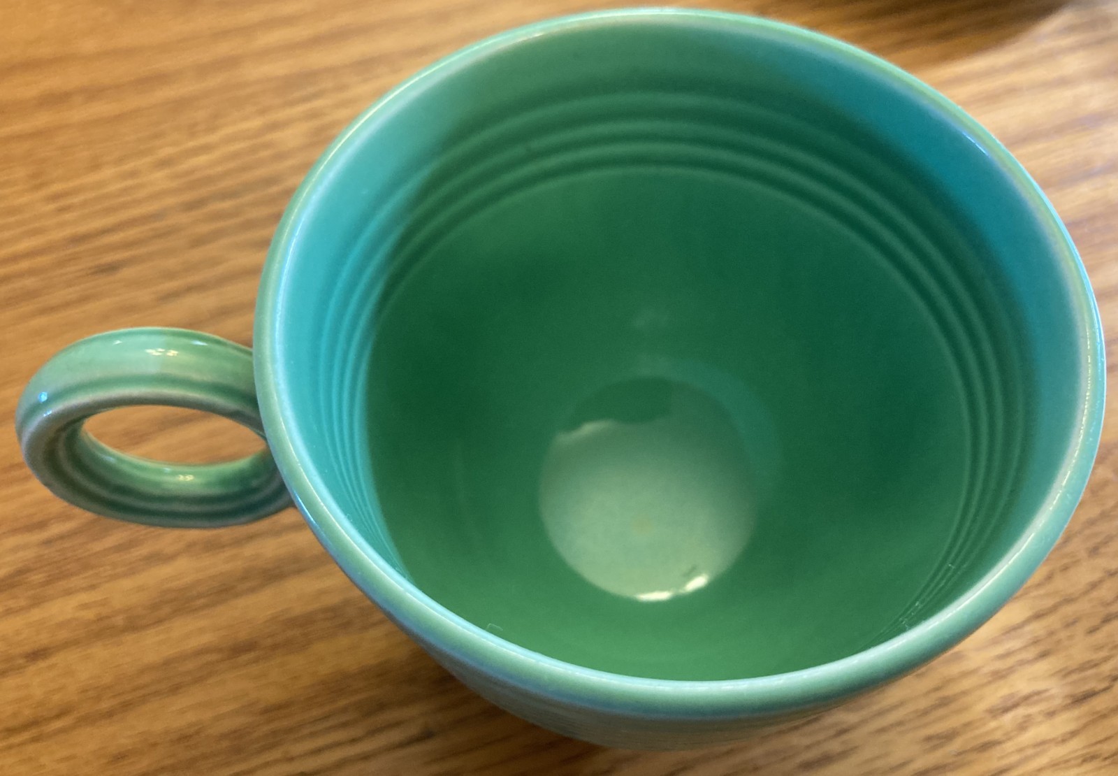 Vintage Fiestaware – Cup and saucer set in original green (exc.) (1936-1969)