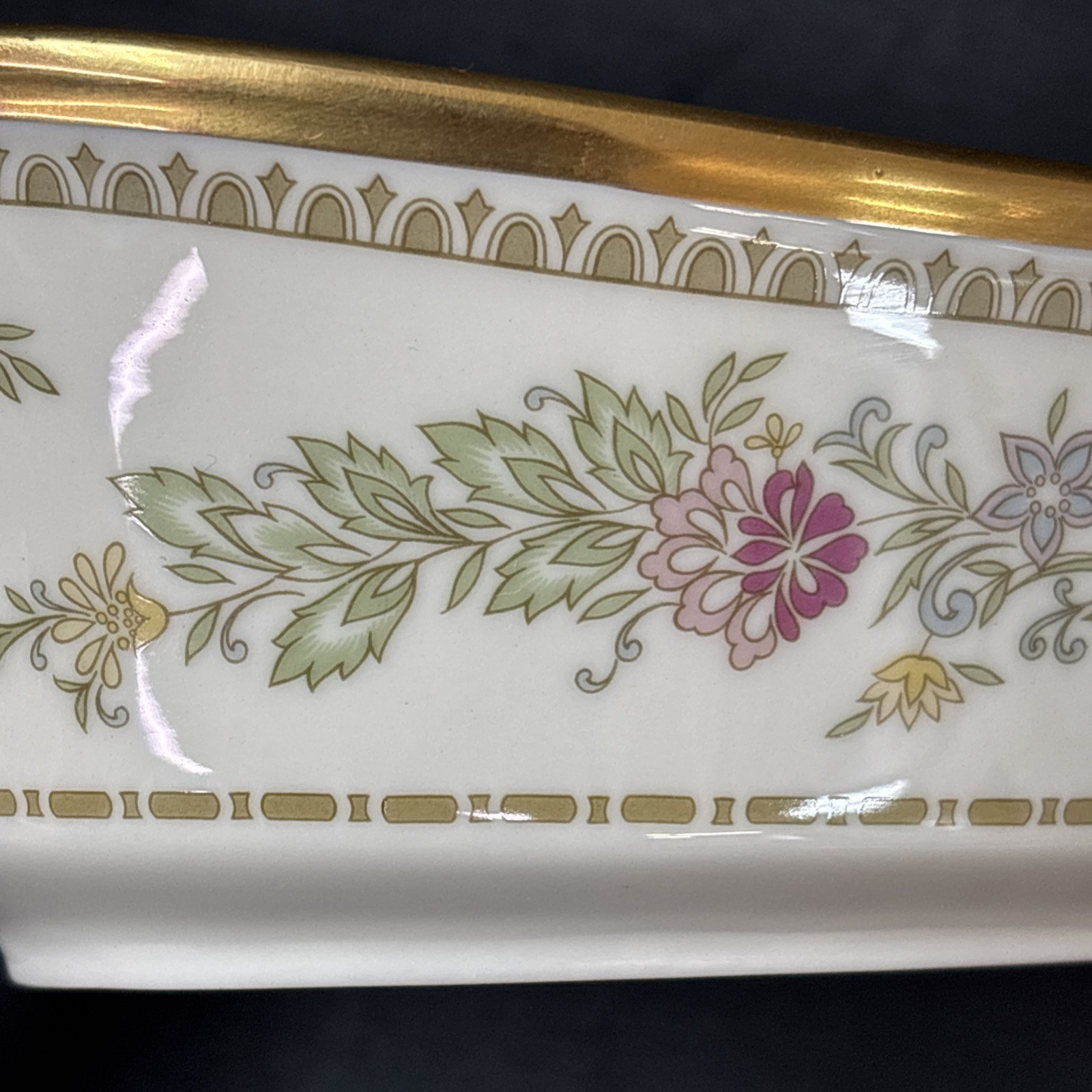 ❤ Lenox CASTLE GARDEN Oval Vegetable Bowl 10 1/8 Inches