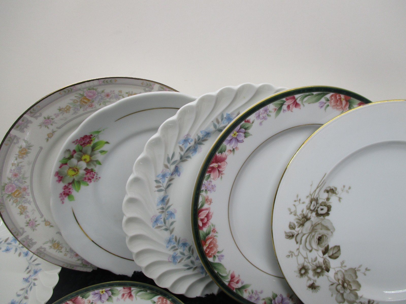 Vintage Mismatched China Bread Plates & Salad Plates ~ 10pcs-Beautiful-Colorful