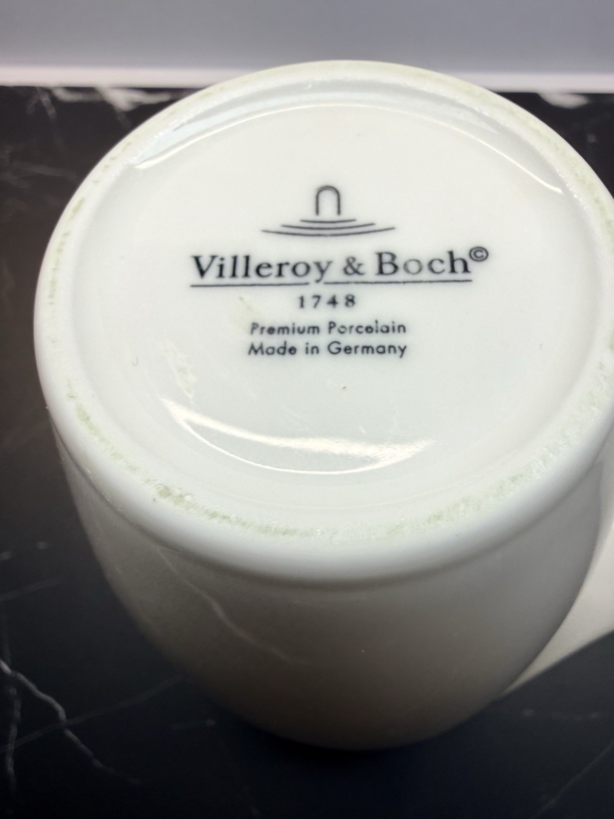 Villeroy & Boch Flow Series Coffee Mug 11.5 oz Prem White Porcelain German 1748