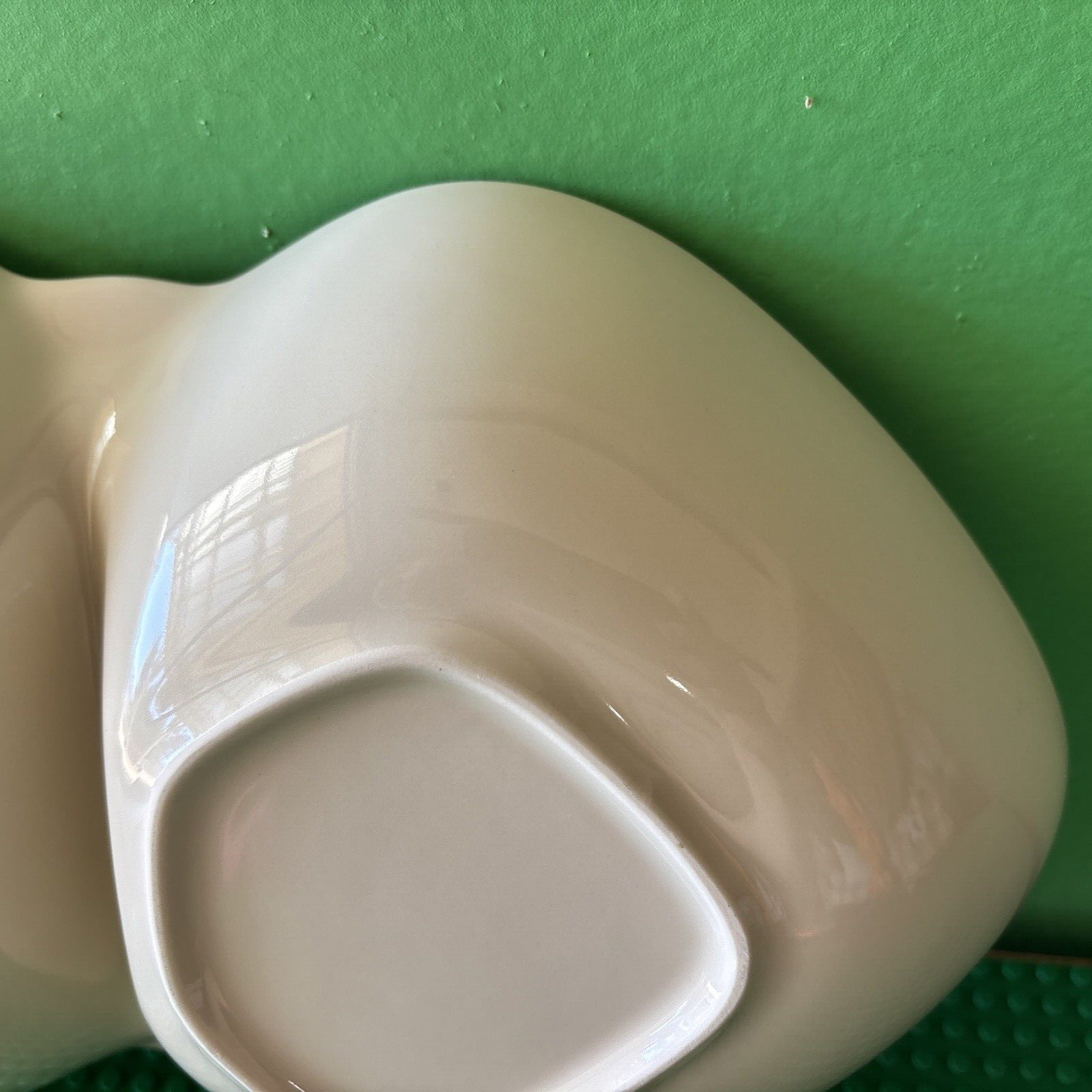 VINTAGE MCM WINFIELD POTTERY CALIFORNIA USA DRAGON FLOWER DIVIDED SERVING DISH