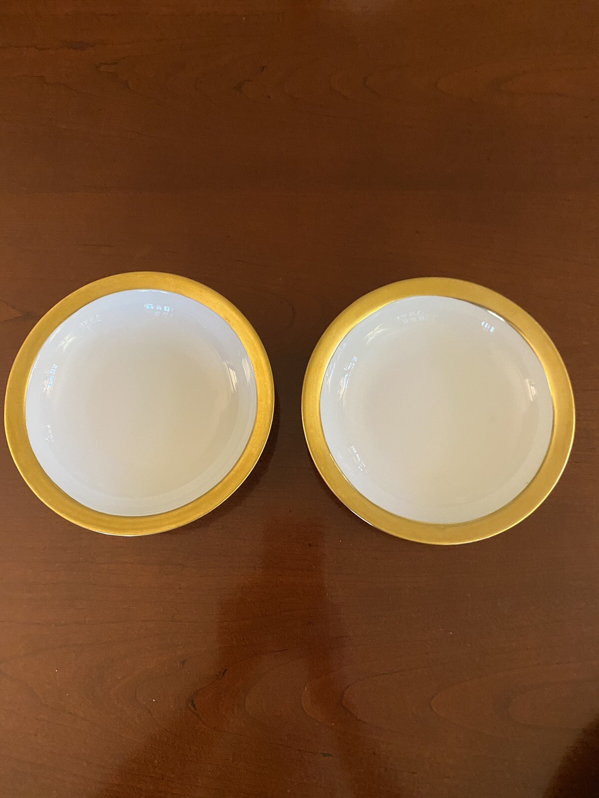 Vintage Rosenthal Wide Gold Rim 2 Fruit Bowls