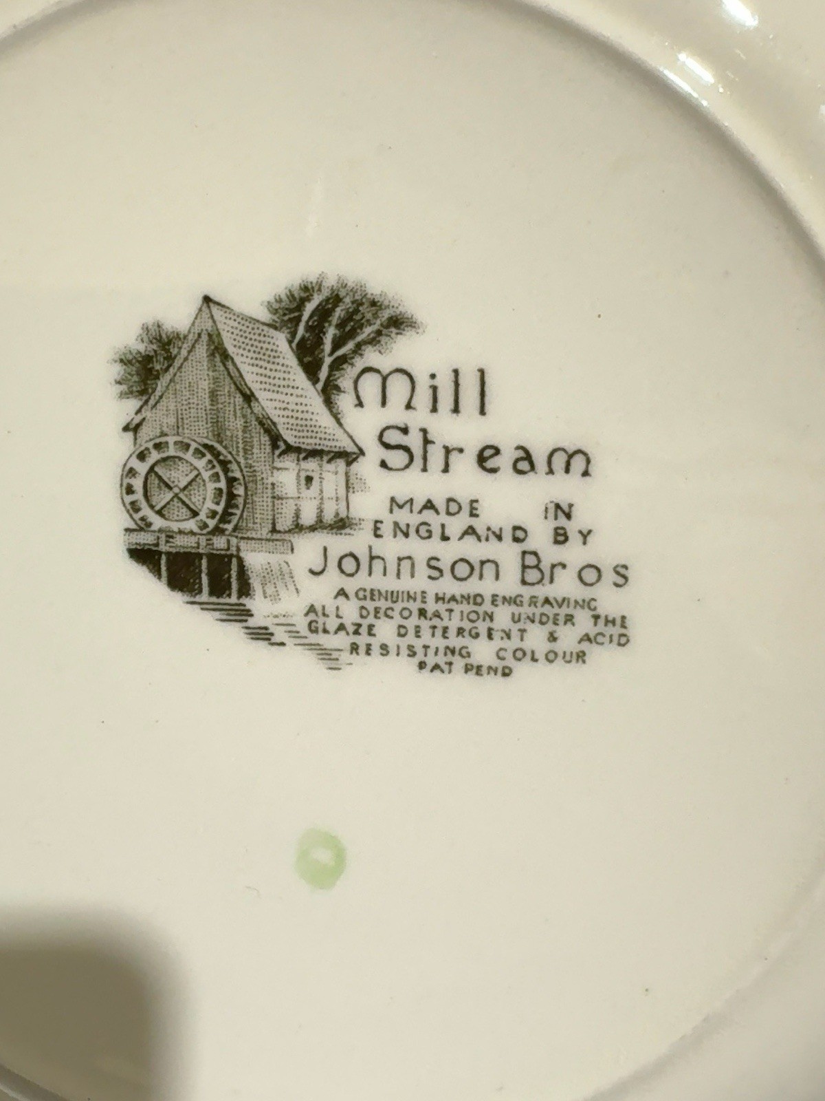 Johnson Bros Mill Stream Square Salad Plate 7.75” Made In England Transferware