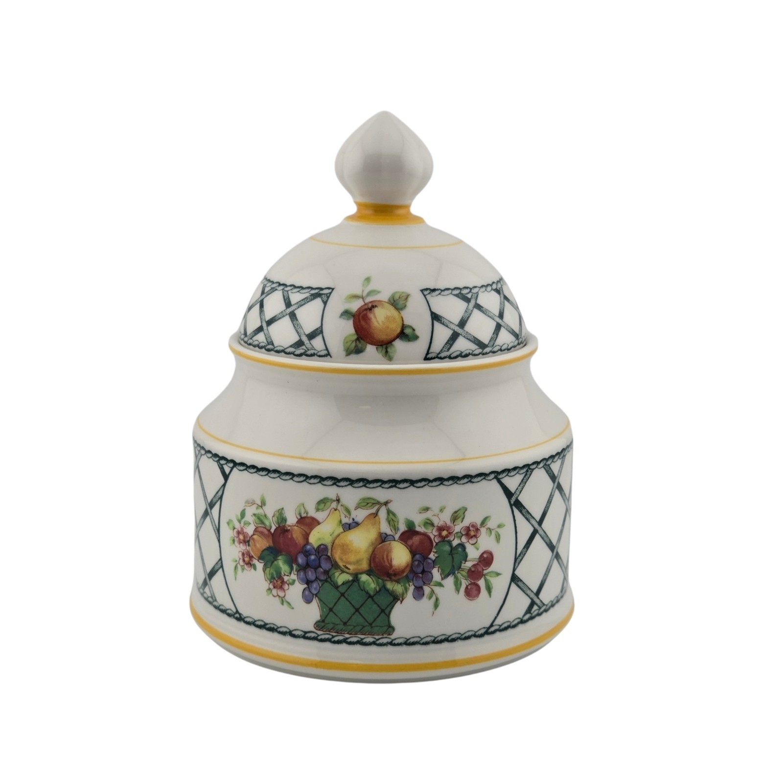 Villeroy & Boch Basket Creamer & Sugar Bowl w/ Lid Set Made in West Germany