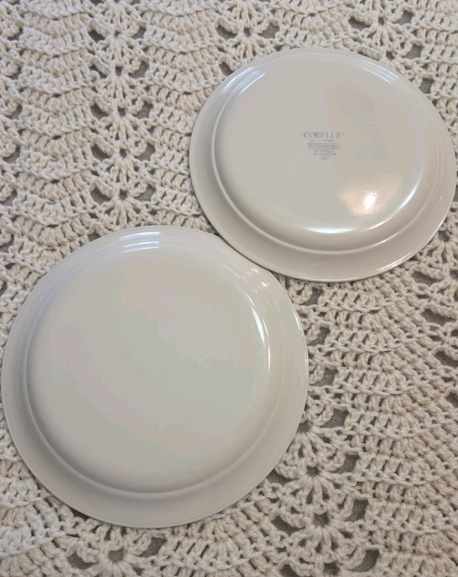 Set of 2- 8.5″ Corelle Symphony Luncheon Plates Pair
