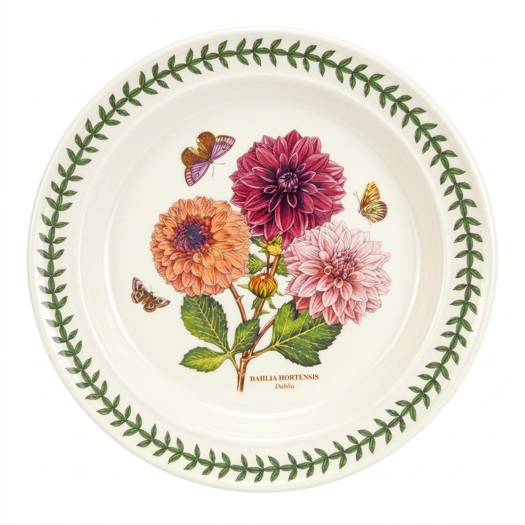 Portmeirion Botanic Garden Dinner Plate, 6 Different Motif, New!
