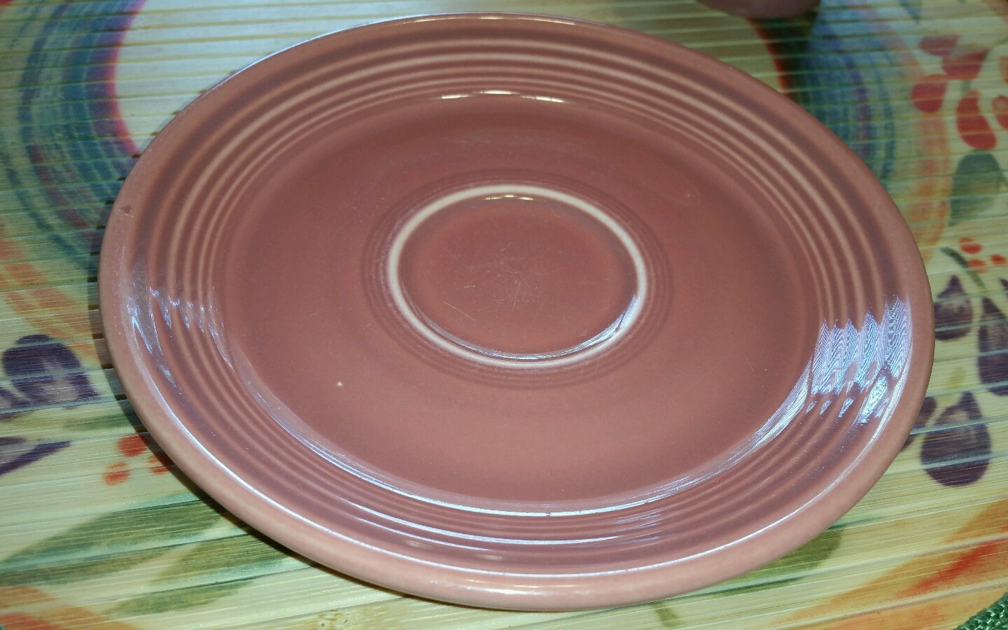 VINTAGE FIESTA 1950’s ROSE TEACUP & SAUCER SET (1951-1959) EXCELLENT CONDITION