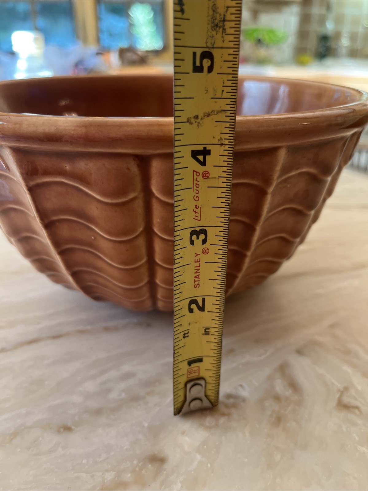 R. R. P. Co. Roseville Ohio Bowl 8 1/2” Light Brown