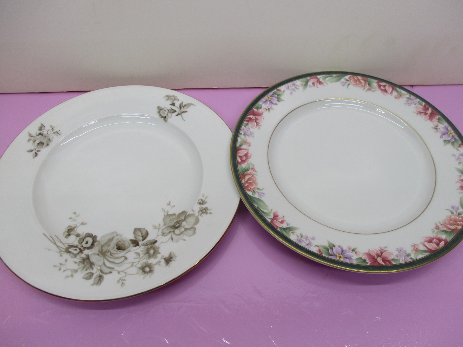 Vintage Mismatched China Bread Plates & Salad Plates ~ 10pcs-Beautiful-Colorful