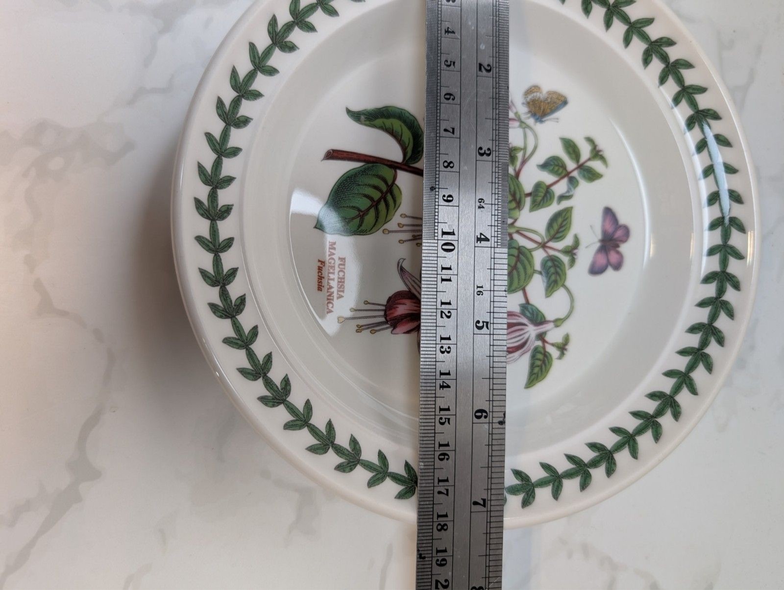 Portmeirion Botanic Garden 7.25″ Dessert Side Plates Fuchsia Primrose