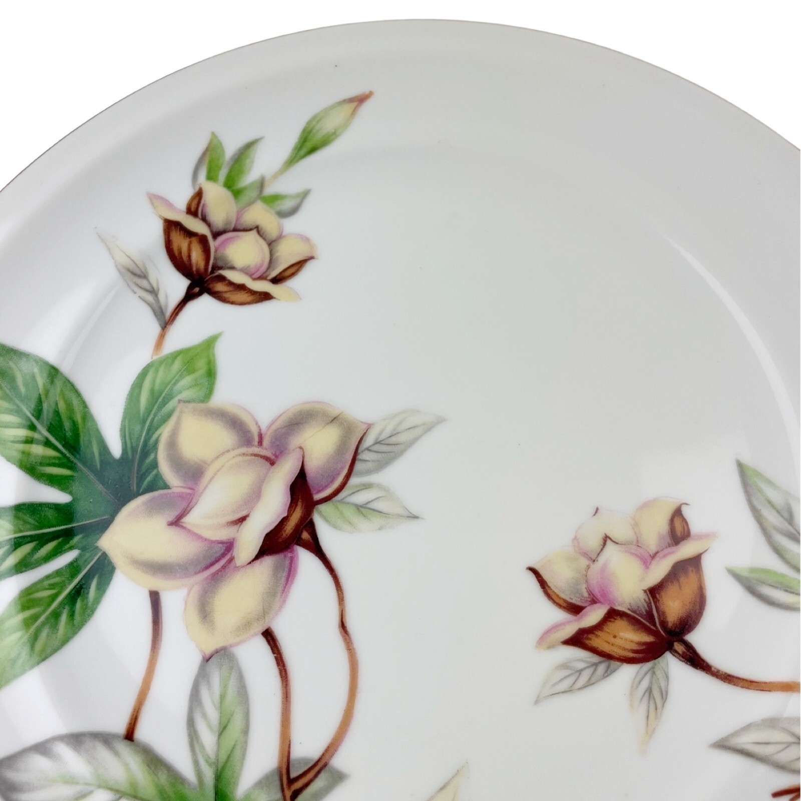 Meito China Woodrose Plates Service 4 Made in Japan 4 Dinner 6 Salad 5 Dessert