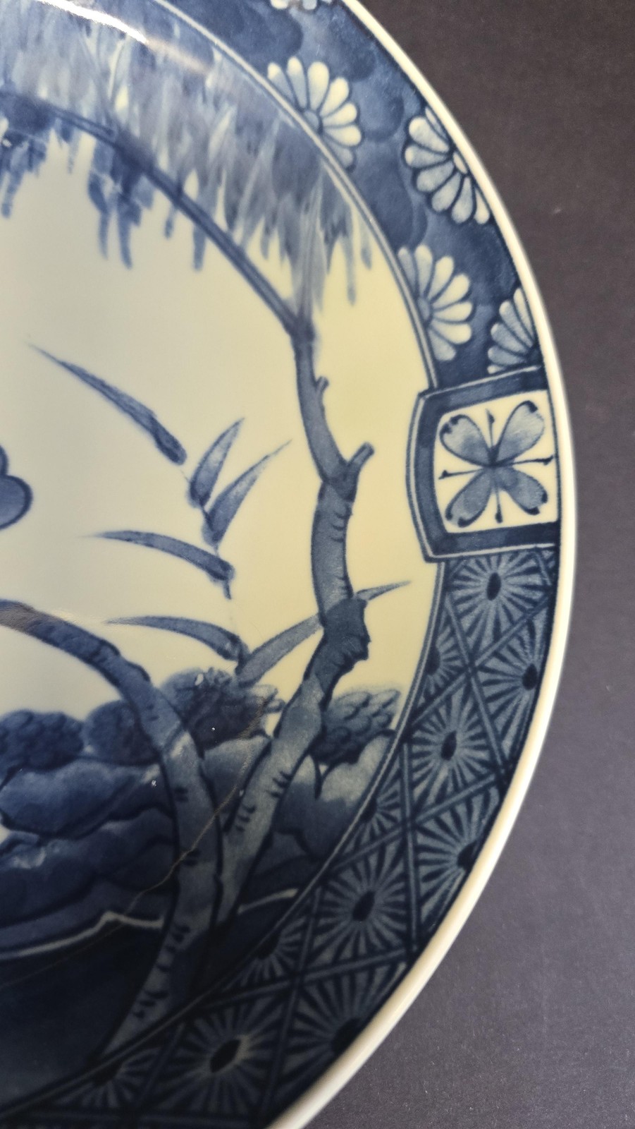 Blue White Birds And The Bees Round Porcelain Plate Made In Japan Decor