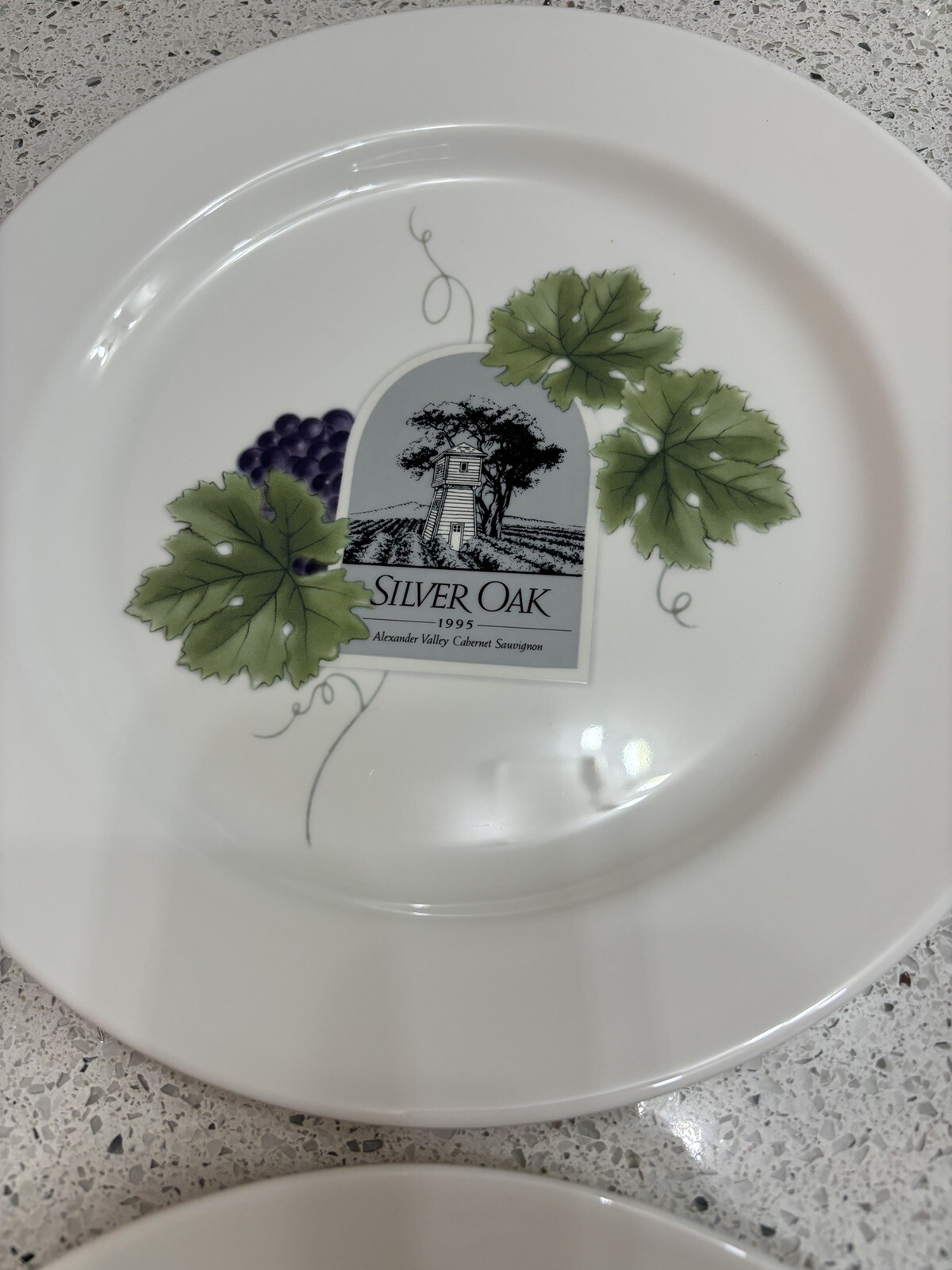 NWT 4 Wedgwood Grand Gourmet Vintage Collection Wine Theme 9.75” Dinner Plates