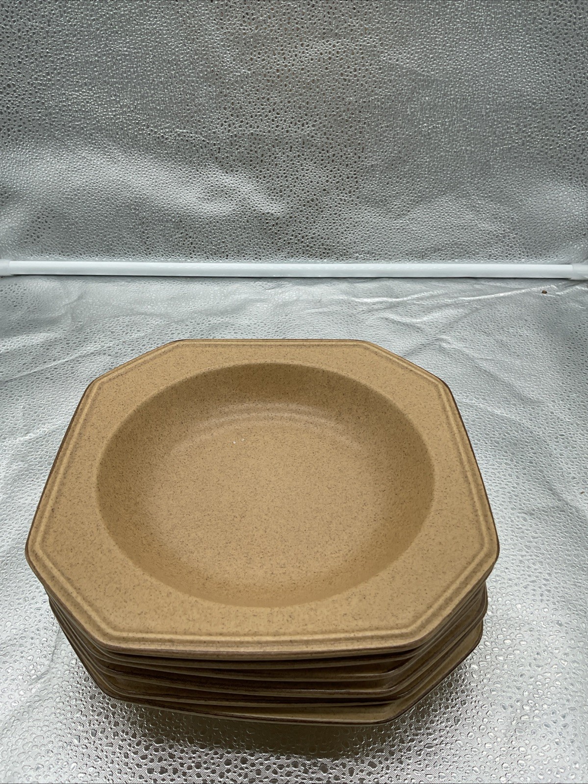Set of 6 Mikasa CALIFORNIA CASUALS FH 000 Wide Rim Soup/Pasta Bowls 8 1/2” Japan