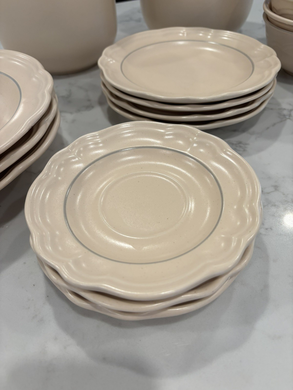 Pfaltzgraff Remembrance VINTAGE FLORAL DINNERWARE LOT CREAM IVORY PEACH PINK USA