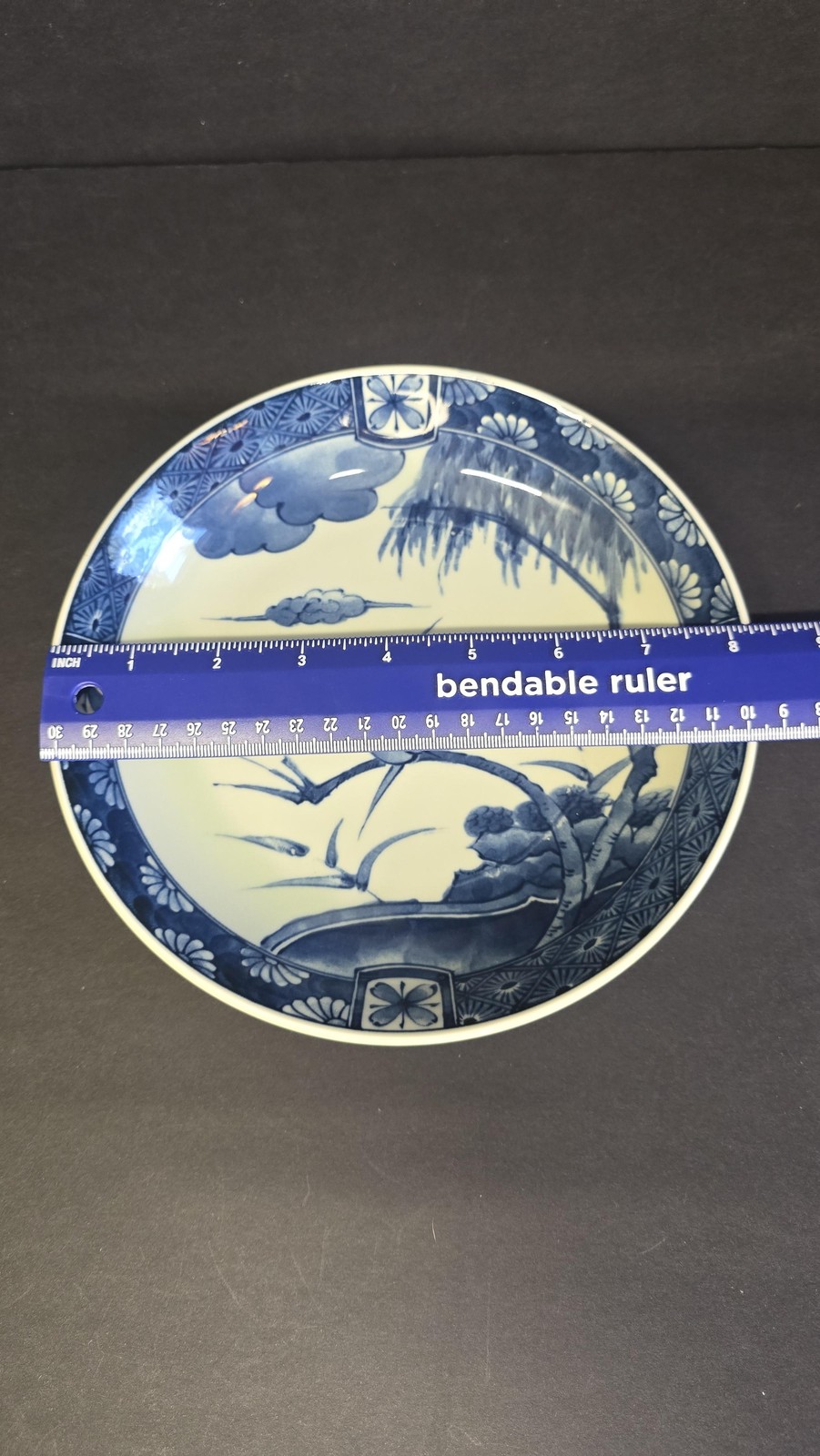 Blue White Birds And The Bees Round Porcelain Plate Made In Japan Decor