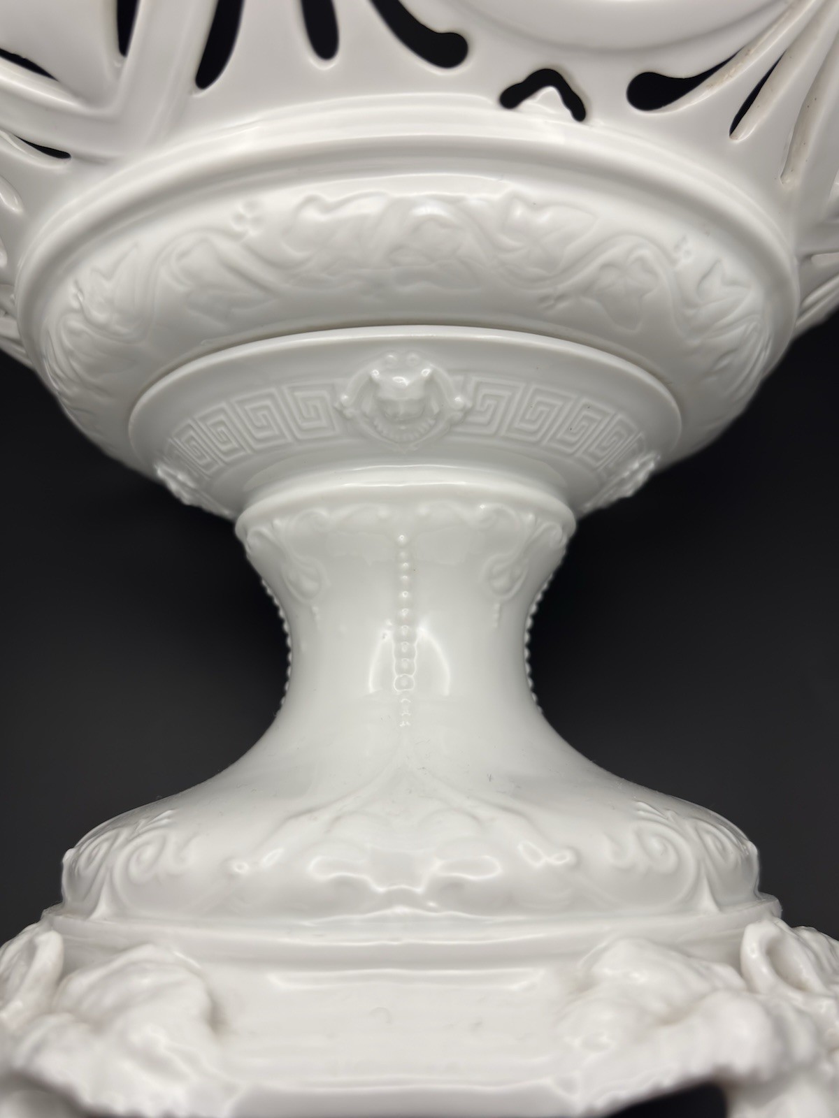 Jean Pouyat Limoges JPL Porcelain Centerpiece Bowl Compote 9.5″