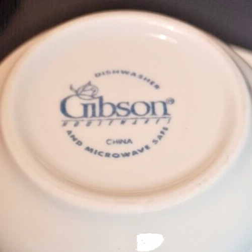 Fruit by Gibson Housewares Cups and Saucers Set of THREE (3)