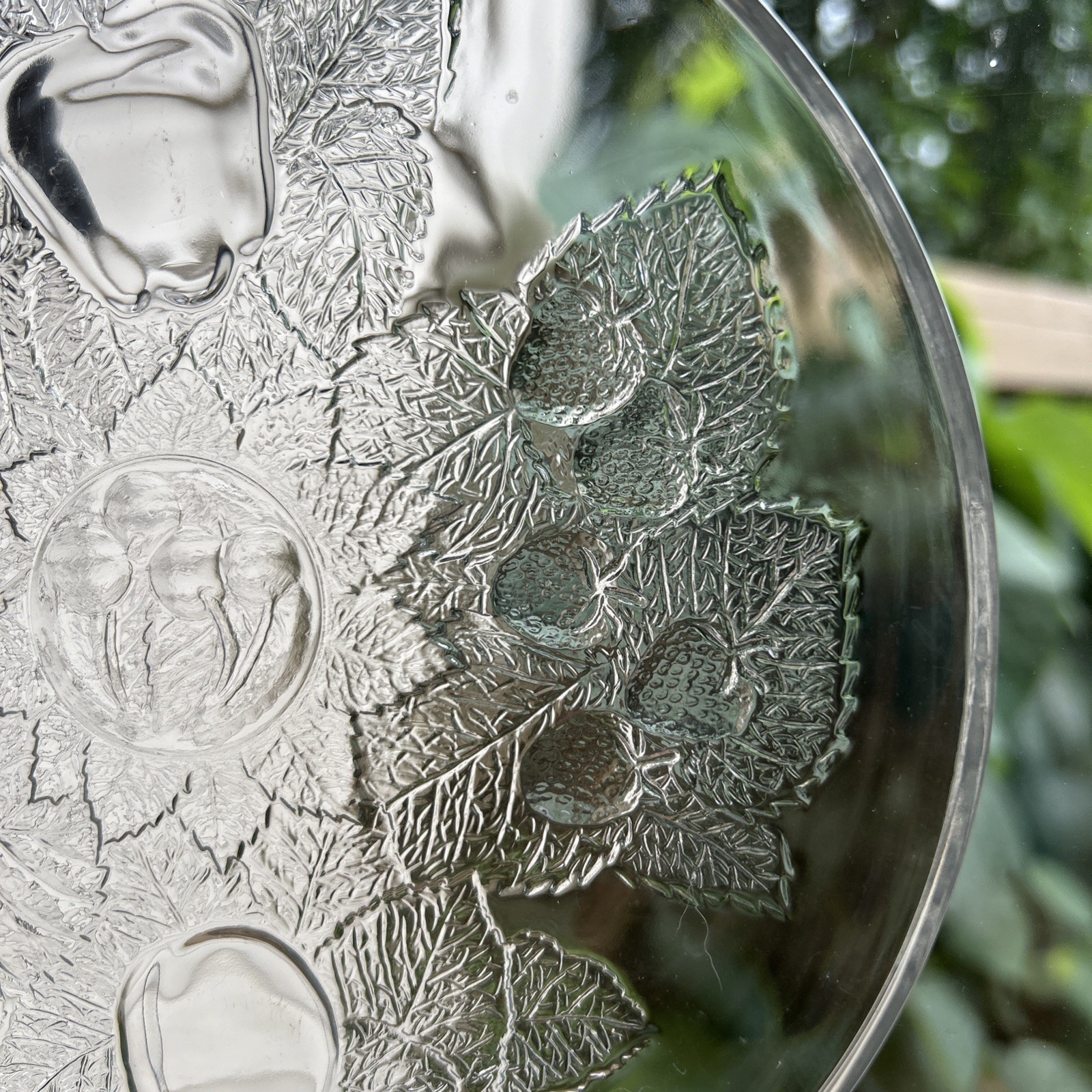 Pasabahce Embossed Fruit And Leaves Plates, Set Of 6