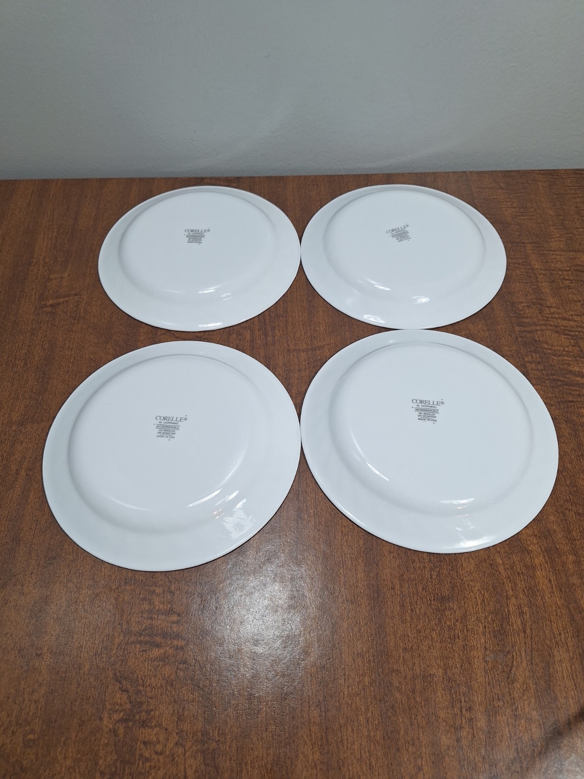 Vtg Corelle Set Of 4 Wisteria Salad Plates Lilac Purple 7.25 Inch Cottagecore