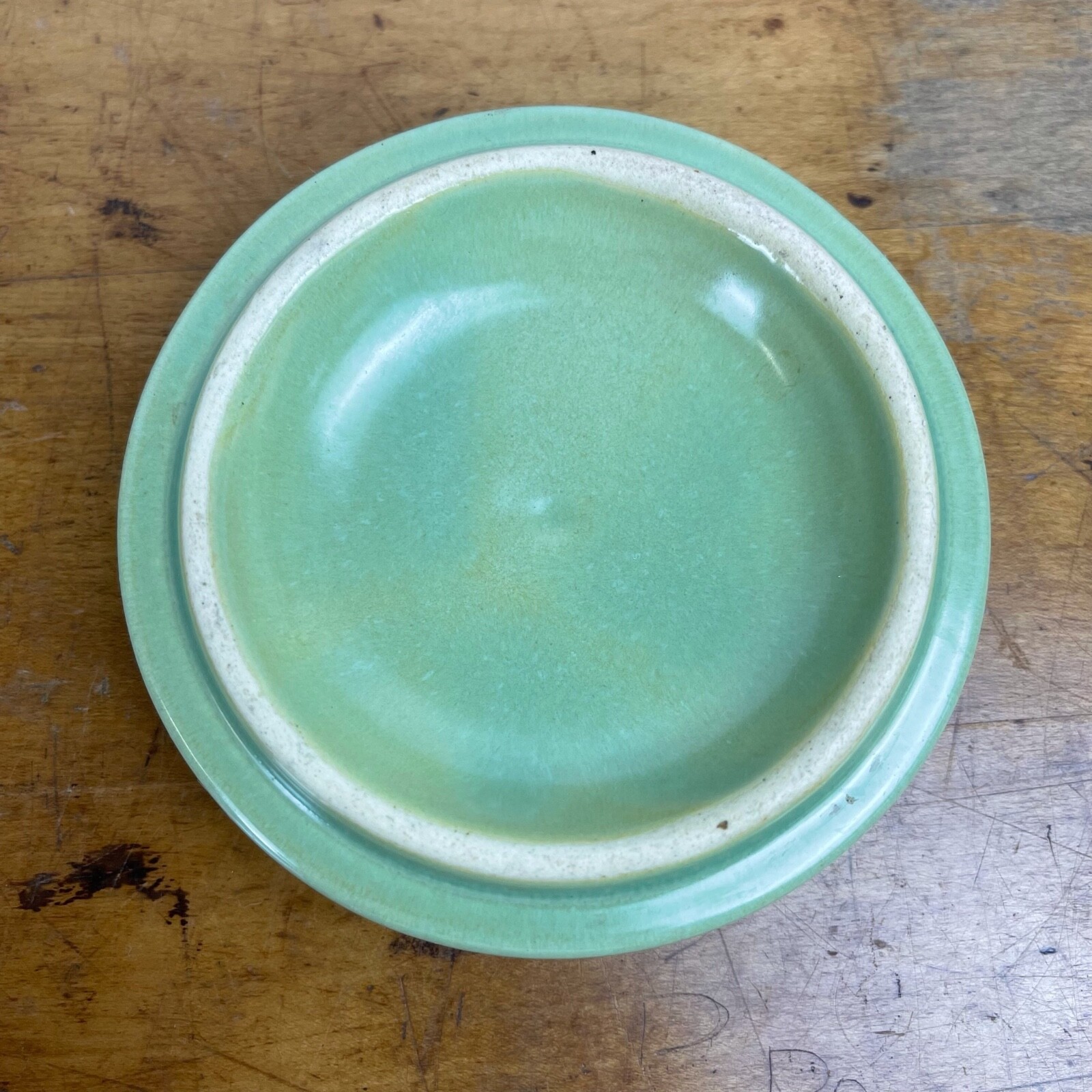 VTG La Solana Potteries Solana Ware Green Handled Individual Covered Casserole
