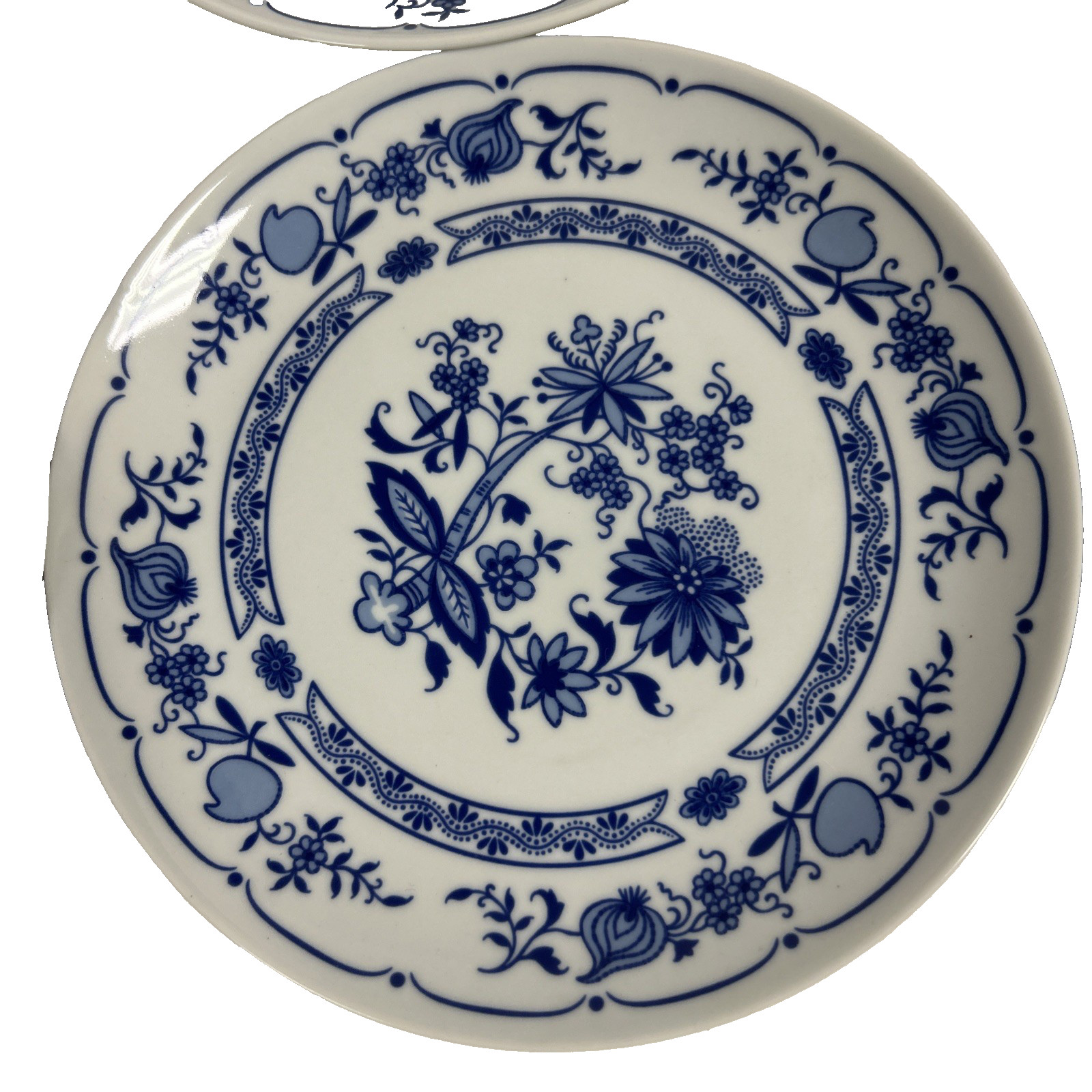 JLMENUA Echt Kobalt Blue Onion 7.5 inches Plate X 2 Plates