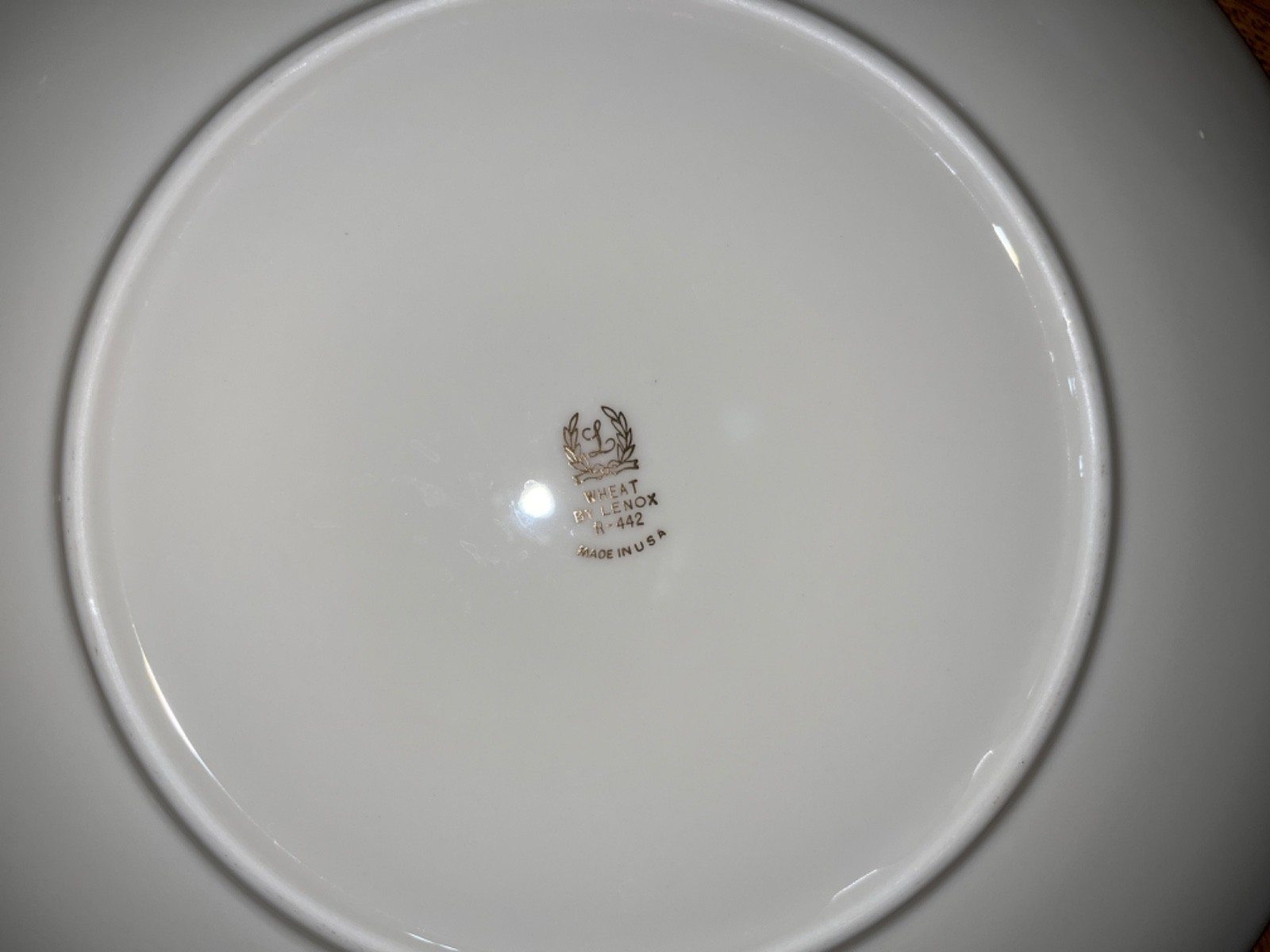 VTG 70 Pcs Wheat by Lenox MCM Ivory Porcelain Dinnerware Platter 24k Gold R 442