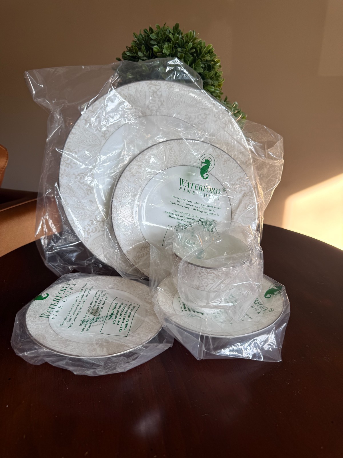 WATERFORD BASSANO BONE CHINA 5 PIECE PLACE SETTING *NEW*