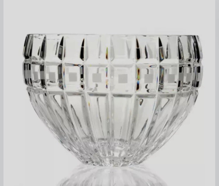Marquis By Waterford Crystal Quadrata Bowl 7.5” Diameter Made In Poland