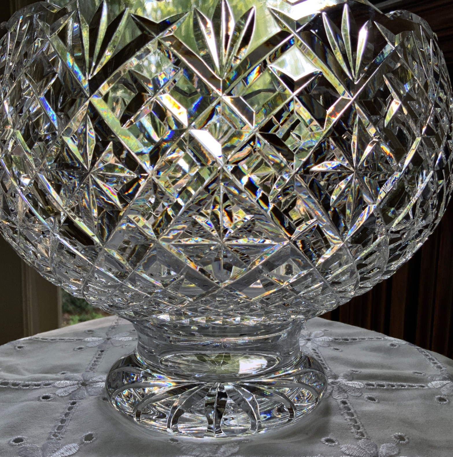 WATERFORD CRYSTAL PERIOD COLLECTION 9.5″ CENTRE BOWL PUNCH BOWL #296/871 IRELAND
