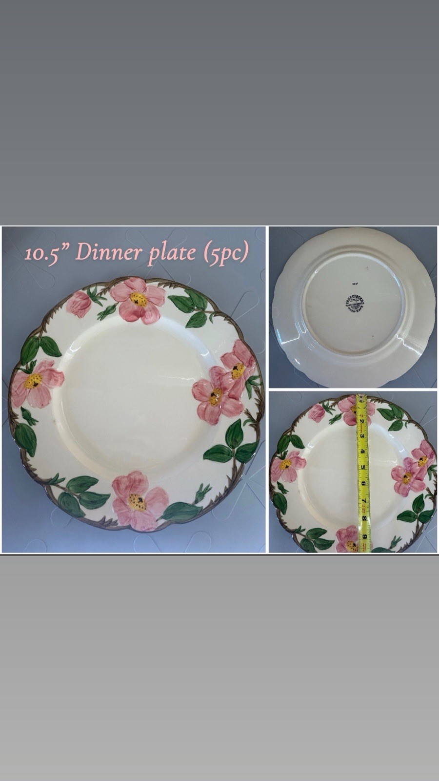 Vintage Franciscan Desert Rose HUGE Lot USA Made Plates Bowls Serving Pieces