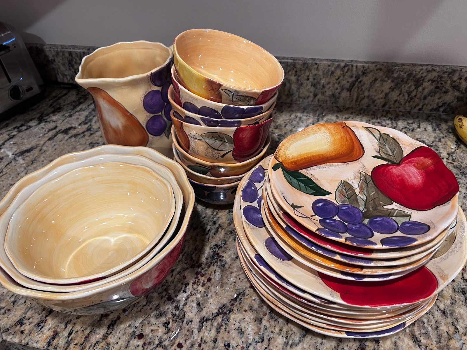 plates and bowls set antique