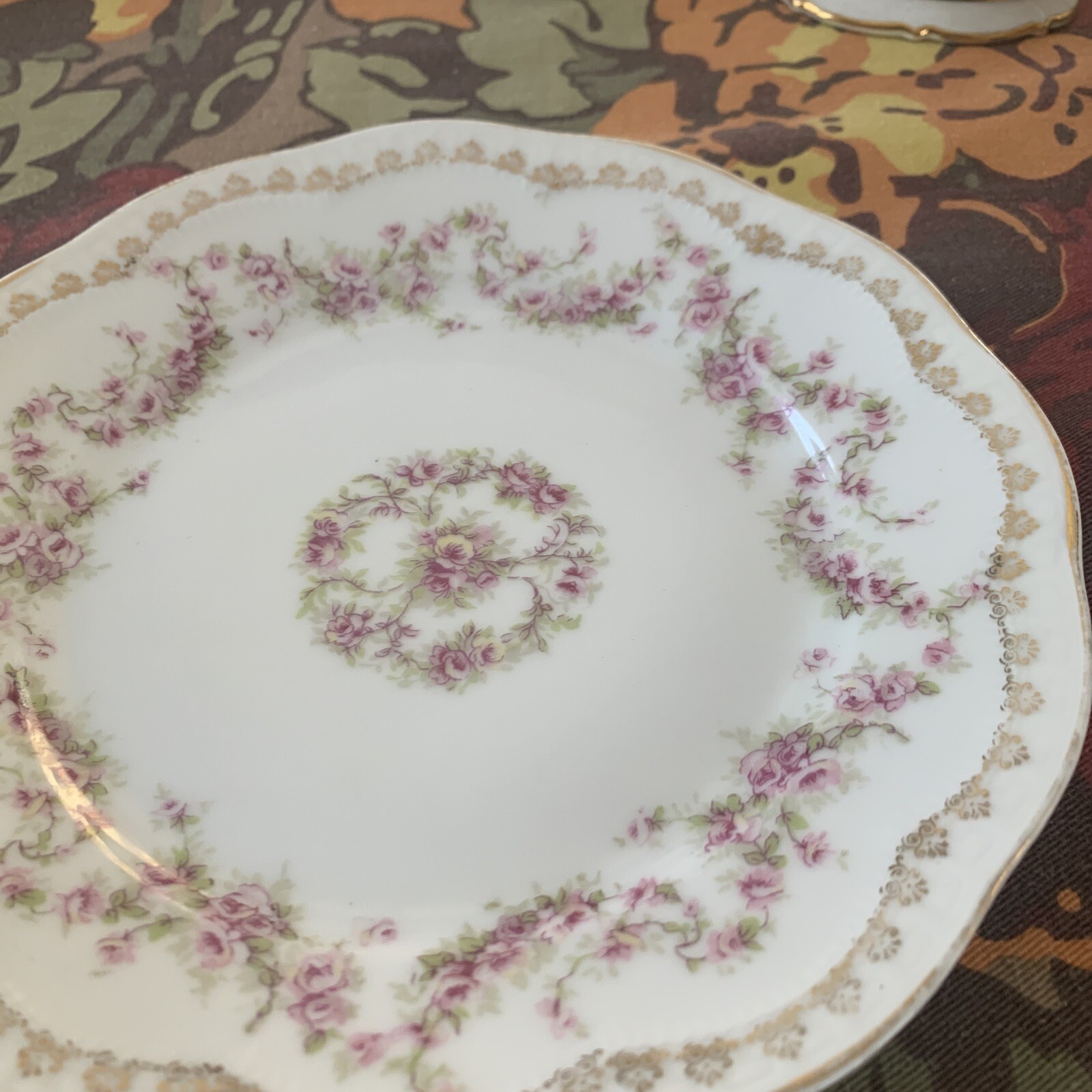 Z.S. & co Plate Bavaria Orleans 7.5 inches Floral Design