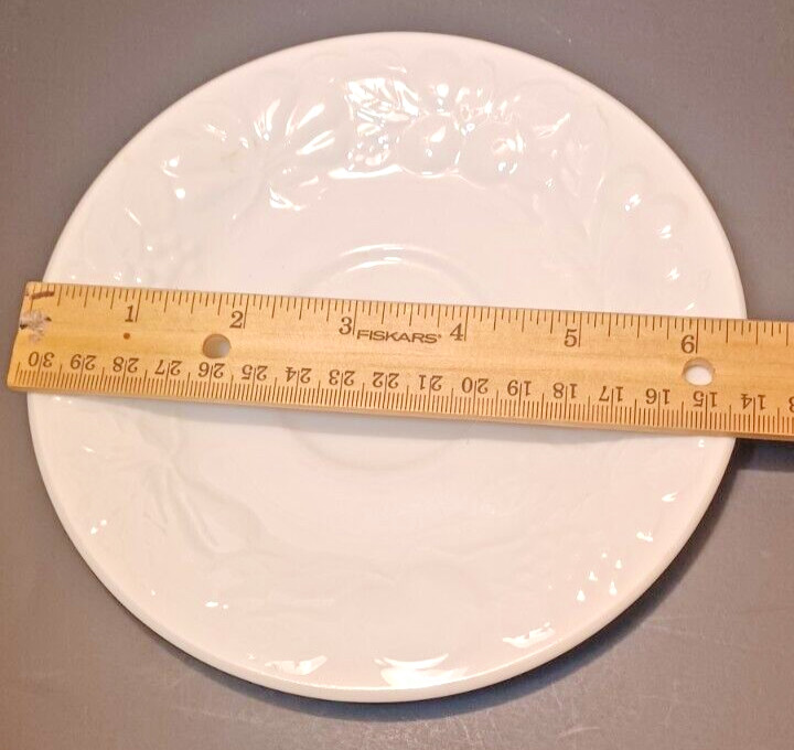 Fruit by Gibson Housewares Cups and Saucers Set of THREE (3)