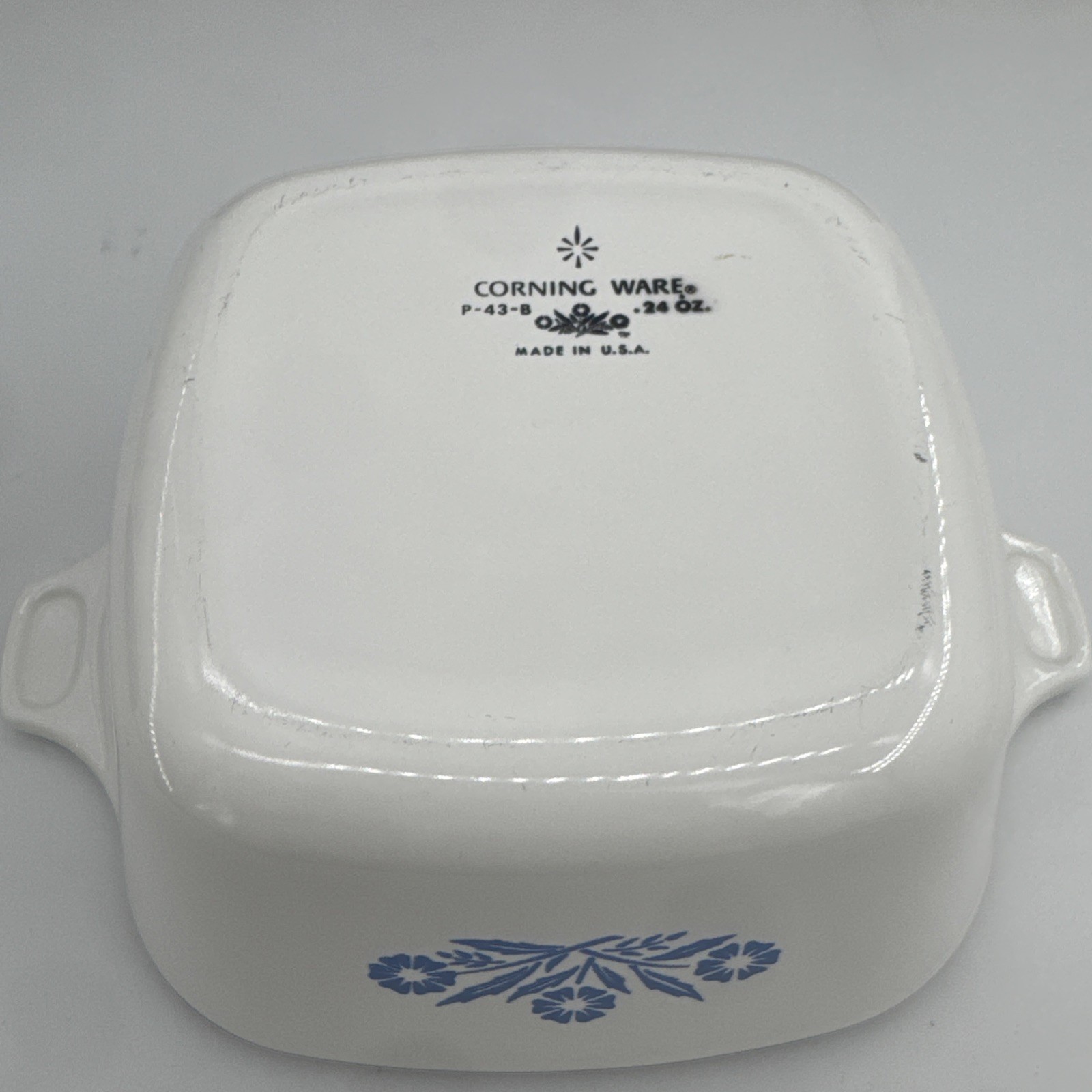 Corning Ware Casserole Dishes 22oz P-43-B Lot of 3 w/2 Lids Vintage Bakeware