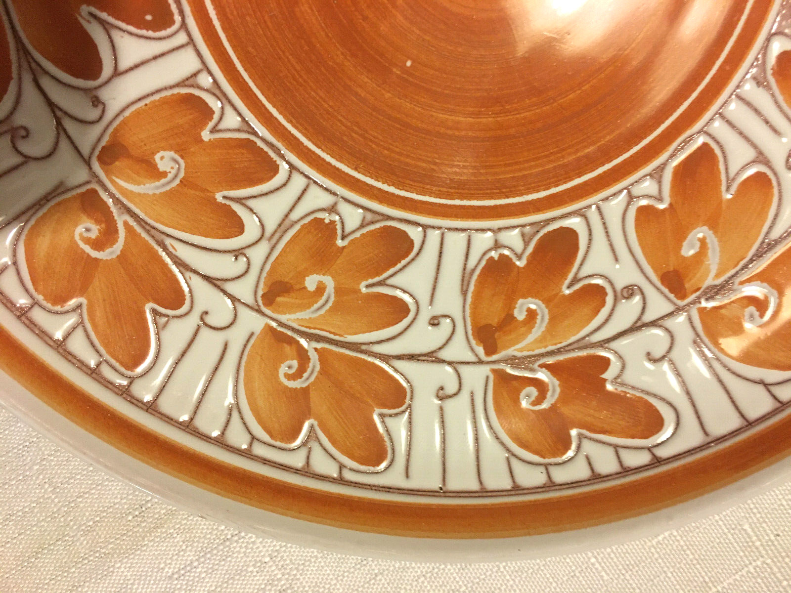 Set of 2 Elle Keramikk Handmade MCM Art Pottery Plate Scandinavian Signed Norway