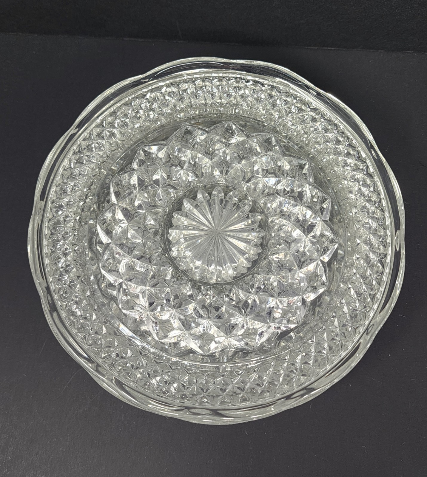 Set of 6 Anchor Hocking Wexford Bread Butter Dessert 6″ Plates Scalloped Edges