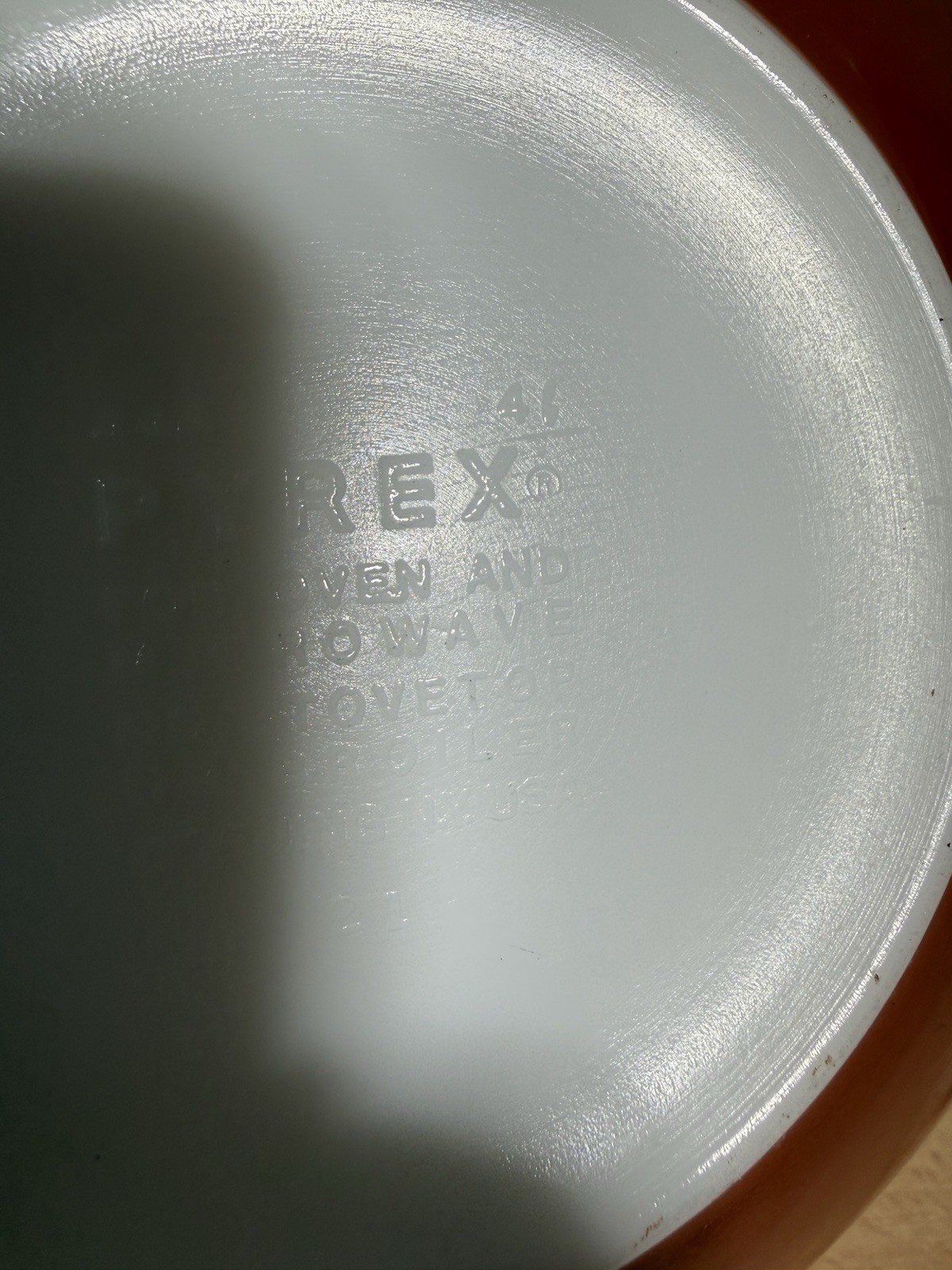 🔥VTG Pyrex XL Autumn Harvest 444 Cinderella Mixing Bowl Wheat Rust Orange 4 Qt