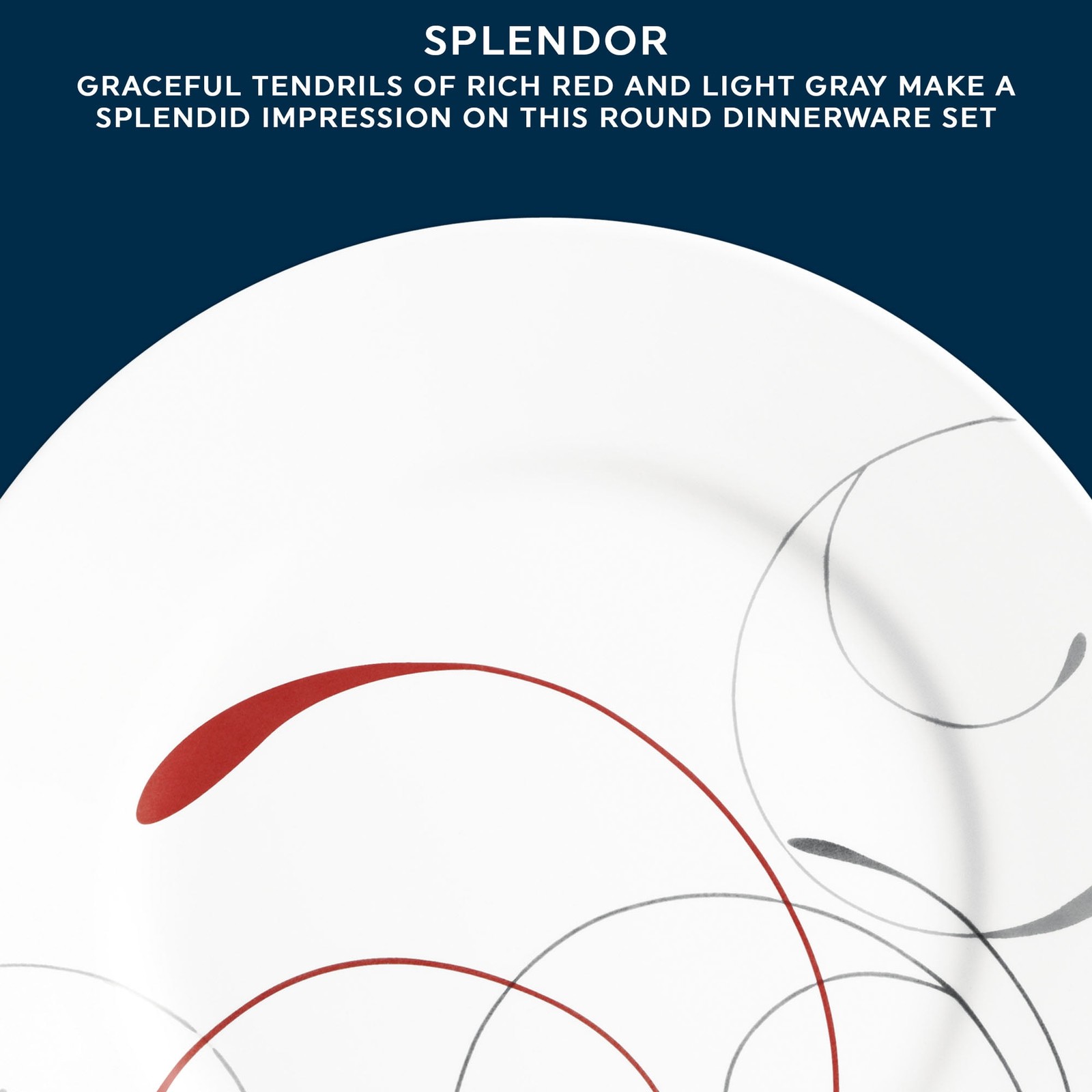 Corelle Splendor 8.5″ Glass Salad Plate (Set of 6)