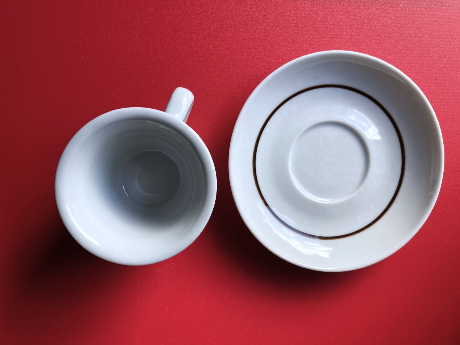 the Original Cafe Bustelo Porcelain Espresso Cup Saucer Francisco Pozzani Brazil