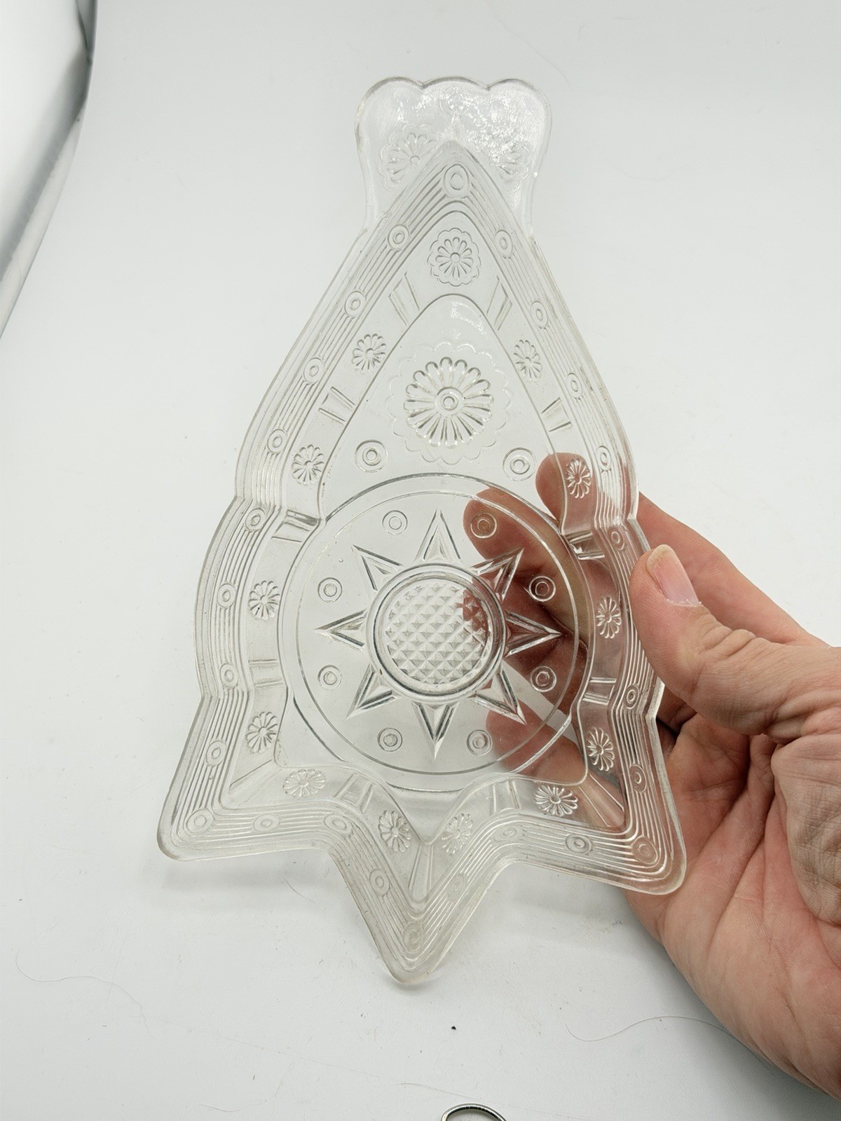 Antique Bryce Bros “Magic” Pressed Glass Dish c1880s | Gothic Starburst EAPG