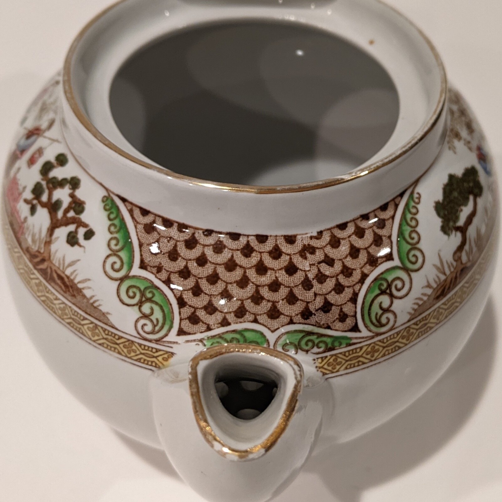 Vintage/Antique 1920’s Adderley’s Nankin Teapot, Tea Pot Porcelain, Signed 32 oz