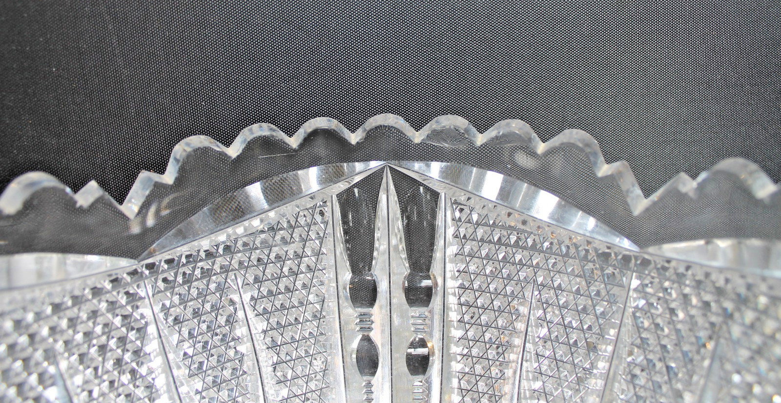 American Brilliant Signed Libbey No. 496 Cut Glass Bowl in “Victor” c. 1905-1910