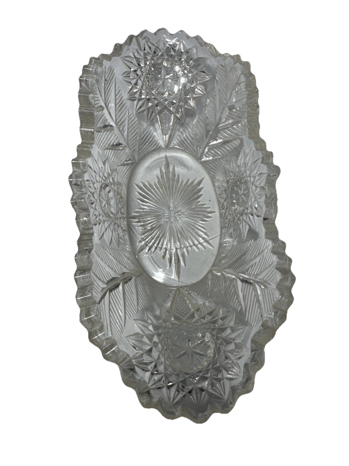 EAPG Westmoreland Specialty FERN BURST Relish Dish 1905 rare
