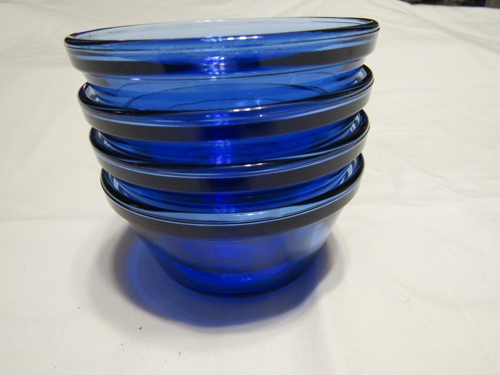 4 – anchor hocking cobalt blue ramekins