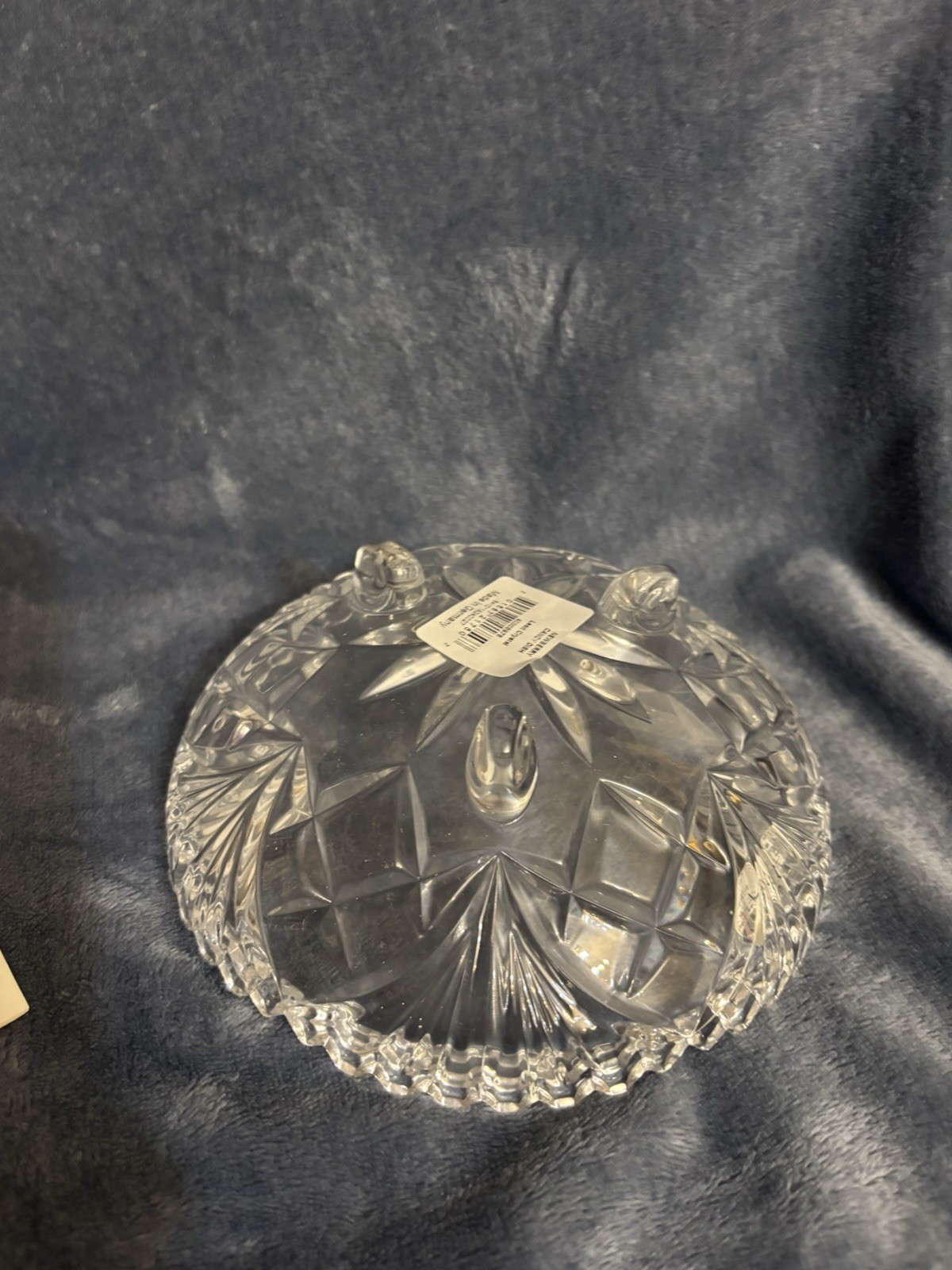 Marquis by Waterford Clear Cut Glass Round Bowl w/ Box, 6 in x 2 in