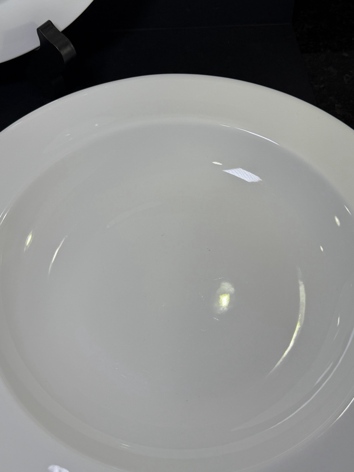 Set of 3 White SOUP PASTA BOWLS Wedgwood Bone China GRAND GOURMET 11″ READ 🦋
